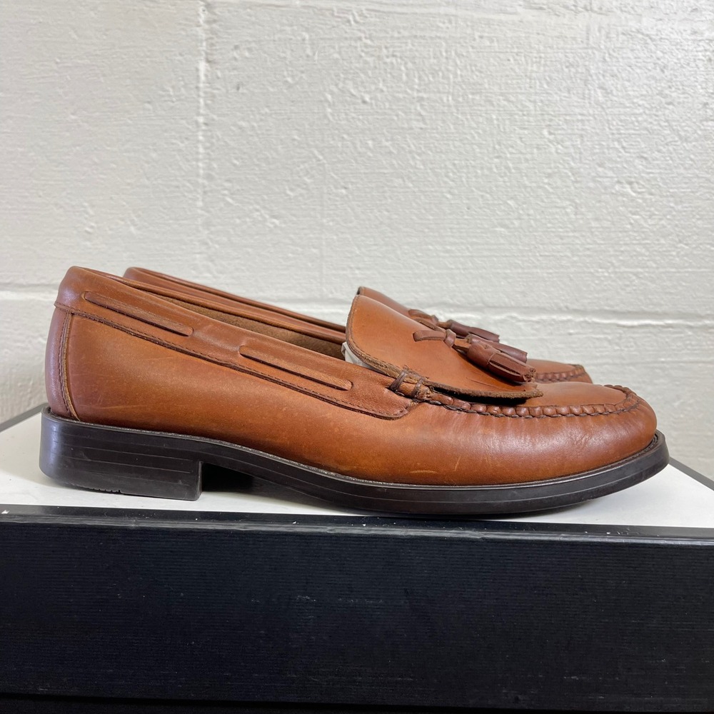 GH Bass Weejuns Marietta II Loafer Brown Leather Tassel Loafer Women's 8.5 M